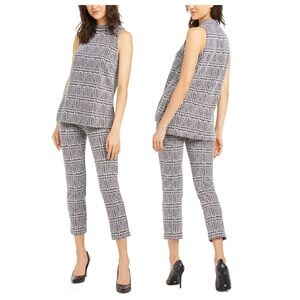 🖤MICHAEL Michael Kors Women’s Black Plaid Tunic & Pants🖤